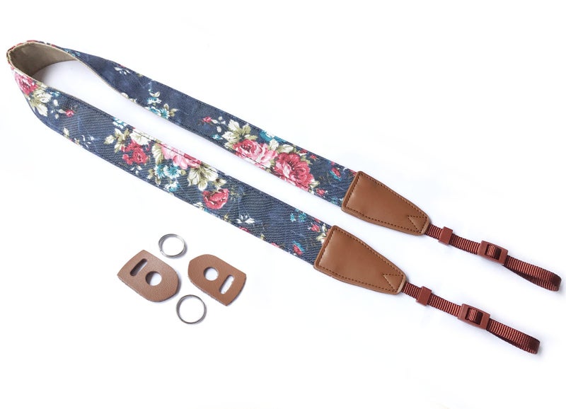 Alled Camera Strap Neck, Adjustable Vintage Floral Camera Straps Shoulder Belt for Women/Men,Camera Strap for Nikon/Canon/Sony/Olympus/Samsung/Pentax ETC DSLR/SLR - Image 4